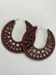 Cocoa Glitz Crochet Earrings