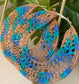 Azure Earth Sparkling  Crochet Earrings
