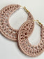 The Blushing Rose Crochet Earrings
