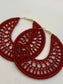 Autumn Ember Crochet Earrings