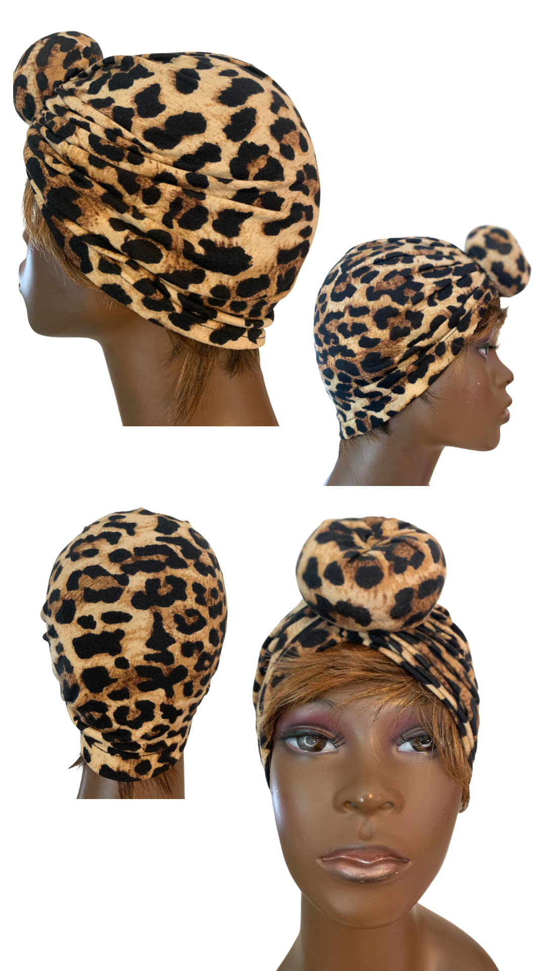 Stretch Turban Hats for Women with Pre Tied knot