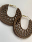 Chocolate Truffle Crochet Earrings