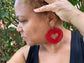Crimson Love Crochet Earrings
